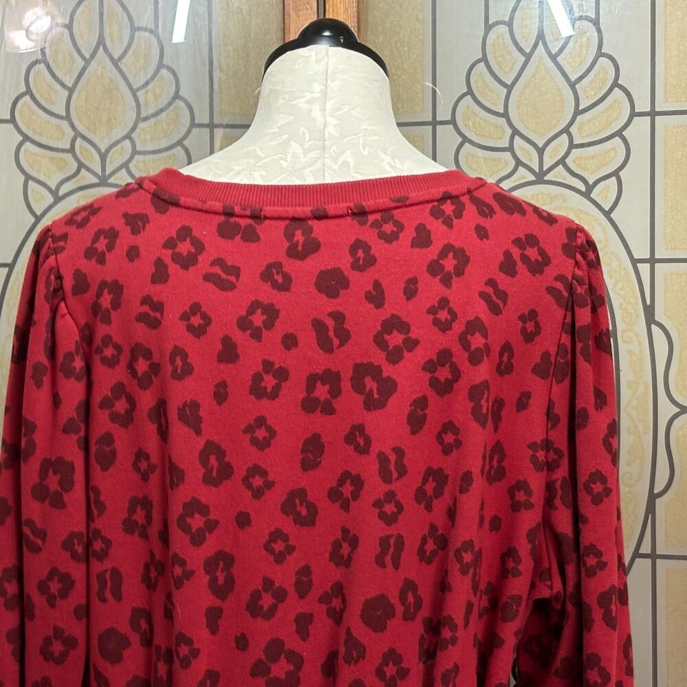 Eloquii Elements Puff Sleeve Leopard Print Sweats… - image 6